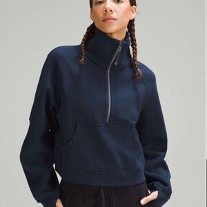 Lululemon Funnel Neck Oversized Scuba 1/2 Zip